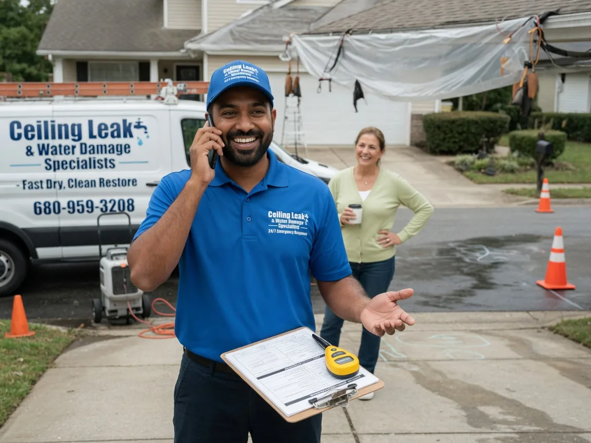 Ceiling Leak Cleanup Prairie Village, KS FAQs